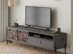 ΕΠΙΠΛΟ ΤΗΛΕΟΡΑΣΗΣ DIONYSOS MEGAPAP ΧΡΩΜΑ ΓΚΡΙ ΡΕΤΡΟ 170X45X48,6ΕΚ.