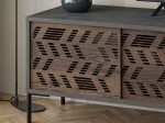 ΕΠΙΠΛΟ ΤΗΛΕΟΡΑΣΗΣ DIONYSOS MEGAPAP ΧΡΩΜΑ ΓΚΡΙ ΡΕΤΡΟ 170X45X48,6ΕΚ.