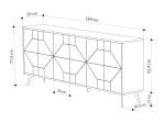 ΜΠΟΥΦΕΣ DUNE MEGAPAP ΧΡΩΜΑ ΑΝΘΡΑΚΙ 184X35X77,4ΕΚ.