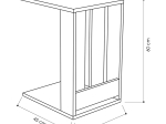 ΤΡΑΠΕΖΑΚΙ ΒΟΗΘΗΤΙΚΟ EDI MEGAPAP ΧΡΩΜΑ ΦΥΣΙΚΟ ΟΞΙΑΣ 37X45X60ΕΚ.