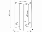 ΚΟΜΟΔΙΝΟ ELOS MEGAPAP ΣΕΤ 2 ΤΕΜΑΧΙΩΝ ΧΡΩΜΑ SAPPHIRE OAK 25X27X60ΕΚ.
