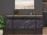 ΜΠΟΥΦΕΣ HANLEY MEGAPAP ΧΡΩΜΑ ΜΑΥΡΟ ΕΦΕ ΜΑΡΜΑΡΟΥ 150X38X86,2ΕΚ.