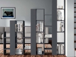 ΒΙΒΛΙΟΘΗΚΗ ΜΕΛΑΜΙΝΗΣ LIFT MEGAPAP ΧΡΩΜΑ ΑΝΘΡΑΚΙ 163,5X29X151ΕΚ.
