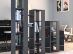 ΒΙΒΛΙΟΘΗΚΗ ΜΕΛΑΜΙΝΗΣ LIFT MEGAPAP ΧΡΩΜΑ ΑΝΘΡΑΚΙ 163,5X29X151ΕΚ.