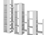 ΒΙΒΛΙΟΘΗΚΗ ΜΕΛΑΜΙΝΗΣ LIFT MEGAPAP ΧΡΩΜΑ ΛΕΥΚΟ 163,5X29X151ΕΚ.