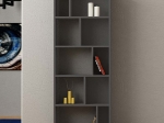 ΒΙΒΛΙΟΘΗΚΗ ΜΕΛΑΜΙΝΗΣ ONDA MEGAPAP ΧΡΩΜΑ ΑΝΘΡΑΚΙ 65X25X166ΕΚ.