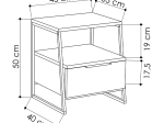 ΚΟΜΟΔΙΝΟ PAL MEGAPAP ΧΡΩΜΑ ΓΚΡΙ ΡΕΤΡΟ 45X40X50ΕΚ.