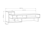 ΕΠΙΠΛΟ ΤΗΛΕΟΡΑΣΗΣ TETRA MEGAPAP ΧΡΩΜΑ ΦΥΣΙΚΟ ΟΞΙΑΣ 136,7X40X42ΕΚ.