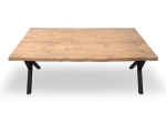 ΤΡΑΠΕΖΙ WALTER MEGAPAP MDF - ΜΕΤΑΛΛΙΚΟ ΧΡΩΜΑ ΑΚΑΚΙΑΣ 140X80X75ΕΚ.
