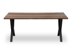 ΤΡΑΠΕΖΙ WALTER MEGAPAP MDF - ΜΕΤΑΛΛΙΚΟ ΧΡΩΜΑ ΚΑΡΥΔΙ 160X80X75ΕΚ.