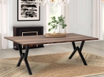 ΤΡΑΠΕΖΙ WALTER MEGAPAP MDF - ΜΕΤΑΛΛΙΚΟ ΧΡΩΜΑ ΚΑΡΥΔΙ 200X100X75ΕΚ.