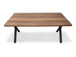 ΤΡΑΠΕΖΙ JEREMY MEGAPAP MDF - ΜΕΤΑΛΛΙΚΟ ΧΡΩΜΑ ΚΑΡΥΔΙ 140X80X75ΕΚ.