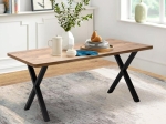 ΤΡΑΠΕΖΙ JEREMY MEGAPAP MDF - ΜΕΤΑΛΛΙΚΟ ΧΡΩΜΑ ΑΚΑΚΙΑΣ 160X80X75ΕΚ.