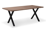 ΤΡΑΠΕΖΙ JEREMY MEGAPAP MDF - ΜΕΤΑΛΛΙΚΟ ΧΡΩΜΑ ΚΑΡΥΔΙ 160X80X75ΕΚ.