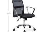 ΚΑΡΕΚΛΑ ΓΡΑΦΕΙΟΥ FRANCO MEGAPAP ΜΕ ΥΦΑΣΜΑ MESH ΧΡΩΜΑ ΜΑΥΡΟ 59X57X95/105ΕΚ.