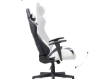 ΚΑΡΕΚΛΑ ΓΡΑΦΕΙΟΥ GAMING ALONSO MEGAPAP ΑΠΟ ΤΕΧΝΟΔΕΡΜΑ ΧΡΩΜΑ ΛΕΥΚΟ - ΜΑΥΡΟ 67X70X125/135 ΕΚ.