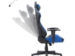 ΚΑΡΕΚΛΑ ΓΡΑΦΕΙΟΥ GAMING ALONSO MEGAPAP ΑΠΟ ΤΕΧΝΟΔΕΡΜΑ ΧΡΩΜΑ ΜΠΛΕ - ΜΑΥΡΟ 67X70X125/135 ΕΚ.