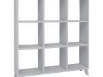ΒΙΒΛΙΟΘΗΚΗ ΜΕΛΑΜΙΝΗΣ SAUL MEGAPAP ΧΡΩΜΑ ΛΕΥΚΟ 88,2X20X88,2ΕΚ.