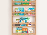 ΕΠΙΤΟΙΧΙΑ ΒΙΒΛΙΟΘΗΚΗ - ΡΑΦΙΕΡΑ MONTESSORI MEGAPAP ΑΠΟ ΜΕΛΑΜΙΝΗ ΧΡΩΜΑ PINE OAK 74X10X120ΕΚ.