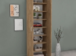 ΝΤΟΥΛΑΠΑ - ΠΑΠΟΥΤΣΟΘΗΚΗ ΜΕΛΑΜΙΝΗΣ LILLY MEGAPAP ΧΡΩΜΑ PINE OAK 49X32X178ΕΚ.