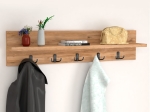 ΚΡΕΜΑΣΤΡΑ ΤΟΙΧΟΥ KERY MEGAPAP ΑΠΟ ΜΕΛΑΜΙΝΗ ΧΡΩΜΑ PINE OAK 80X11X18ΕΚ.