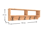 ΚΡΕΜΑΣΤΡΑ ΤΟΙΧΟΥ OTTILA MEGAPAP ΑΠΟ ΜΕΛΑΜΙΝΗ ΧΡΩΜΑ PINE OAK 120X22X37ΕΚ.