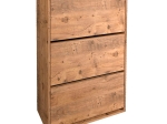 ΠΑΠΟΥΤΣΟΘΗΚΗ ΜΕΛΑΜΙΝΗΣ NAVE MEGAPAP 18 ΖΕΥΓΩΝ ΧΡΩΜΑ PINE OAK 73,6X24X110ΕΚ.
