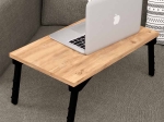 ΤΡΑΠΕΖΑΚΙ LAPTOP SIDON MEGAPAP ΑΠΟ ΜΕΛΑΜΙΝΗ ΧΡΩΜΑ PINE OAK 60X35,5X23,5ΕΚ.