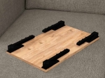 ΤΡΑΠΕΖΑΚΙ LAPTOP SIDON MEGAPAP ΑΠΟ ΜΕΛΑΜΙΝΗ ΧΡΩΜΑ PINE OAK 60X35,5X23,5ΕΚ.