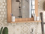 ΚΑΘΡΕΦΤΗΣ ΜΠΑΝΙΟΥ DEVLIN MEGAPAP ΑΠΟ ΜΕΛΑΜΙΝΗ ΧΡΩΜΑ PINE OAK 60X10X45ΕΚ.