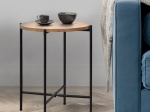 ΒΟΗΘΗΤΙΚΟ ΤΡΑΠΕΖΑΚΙ NALDA MEGAPAP ΑΠΟ ΜΕΛΑΜΙΝΗ ΧΡΩΜΑ PINE OAK 43X43X56,5ΕΚ.