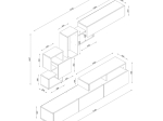 ΣΥΝΘΕΣΗ ΤΗΛΕΟΡΑΣΗΣ STAMATIA MEGAPAP ΧΡΩΜΑ ΛΕΥΚΟ 210X36,8X46,8ΕΚ.
