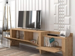 ΕΠΙΠΛΟ ΤΗΛΕΟΡΑΣΗΣ MADURA MEGAPAP ΑΠΟ ΜΕΛΑΜΙΝΗ ΧΡΩΜΑ SAPPHIRE OAK 180X30X50ΕΚ.