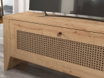 ΕΠΙΠΛΟ ΤΗΛΕΟΡΑΣΗΣ MADURA MEGAPAP ΑΠΟ ΜΕΛΑΜΙΝΗ ΧΡΩΜΑ SAPPHIRE OAK 180X30X50ΕΚ.