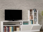 ΣΥΝΘΕΣΗ ΤΗΛΕΟΡΑΣΗΣ PESARO MEGAPAP ΧΡΩΜΑ ΛΕΥΚΟ 165X25X91,3ΕΚ.