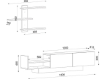 ΣΥΝΘΕΣΗ ΤΗΛΕΟΡΑΣΗΣ EGEMEN MEGAPAP ΧΡΩΜΑ ΛΕΥΚΟ 180X32X40ΕΚ.
