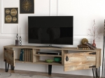 ΕΠΙΠΛΟ ΤΗΛΕΟΡΑΣΗΣ COSTA MEGAPAP ΧΡΩΜΑ VINTAGE PATIK - ΜΑΥΡΟ 180X29,5X49ΕΚ.