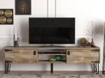 ΕΠΙΠΛΟ ΤΗΛΕΟΡΑΣΗΣ COSTA MEGAPAP ΧΡΩΜΑ VINTAGE PATIK - ΜΑΥΡΟ 180X29,5X49ΕΚ.