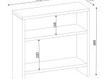 ΤΡΑΠΕΖΑΚΙ ΒΟΗΘΗΤΙΚΟ SILVANUS MEGAPAP ΧΡΩΜΑ ΛΕΥΚΟ 51X17,5X49ΕΚ.