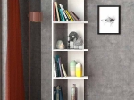 ΒΙΒΛΙΟΘΗΚΗ PERLA MEGAPAP ΧΡΩΜΑ ΛΕΥΚΟ 48X22X170ΕΚ.