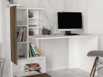 ΓΡΑΦΕΙΟ ΕΡΓΑΣΙΑΣ DOMINGO MEGAPAP ΧΡΩΜΑ ΛΕΥΚΟ - ΚΑΡΥΔΙ 149,5X60X120ΕΚ.