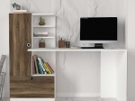 ΓΡΑΦΕΙΟ ΕΡΓΑΣΙΑΣ DOMINGO MEGAPAP ΧΡΩΜΑ ΛΕΥΚΟ - ΚΑΡΥΔΙ 149,5X60X120ΕΚ.