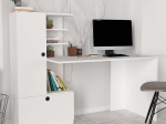 ΓΡΑΦΕΙΟ ΕΡΓΑΣΙΑΣ DOMINGO MEGAPAP ΧΡΩΜΑ ΛΕΥΚΟ 149,5X60X120ΕΚ.