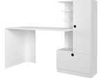 ΓΡΑΦΕΙΟ ΕΡΓΑΣΙΑΣ MERINO MEGAPAP ΧΡΩΜΑ ΛΕΥΚΟ 149,5X61,8X120ΕΚ.