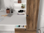 ΓΡΑΦΕΙΟ ΕΡΓΑΣΙΑΣ MERINO MEGAPAP ΧΡΩΜΑ ΛΕΥΚΟ - ΚΑΡΥΔΙ 149,5X61,8X120ΕΚ.