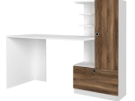 ΓΡΑΦΕΙΟ ΕΡΓΑΣΙΑΣ MERINO MEGAPAP ΧΡΩΜΑ ΛΕΥΚΟ - ΚΑΡΥΔΙ 149,5X61,8X120ΕΚ.