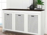 ΜΠΟΥΦΕΣ ΜΕΛΑΜΙΝΗΣ GALATEA MEGAPAP ΧΡΩΜΑ ΛΕΥΚΟ - ΜΑΥΡΟ REBAB 120X45X75ΕΚ.