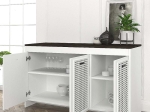 ΜΠΟΥΦΕΣ ΜΕΛΑΜΙΝΗΣ GALATEA MEGAPAP ΧΡΩΜΑ ΛΕΥΚΟ - ΜΑΥΡΟ REBAB 120X45X75ΕΚ.