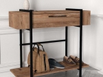 ΚΟΝΣΟΛΑ ΜΕΛΑΜΙΝΗΣ LISBON MEGAPAP ΧΡΩΜΑ ANTLANTIC PINE 90X29,6X82ΕΚ.