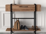 ΚΟΝΣΟΛΑ ΜΕΛΑΜΙΝΗΣ LISBON MEGAPAP ΧΡΩΜΑ ANTLANTIC PINE 90X29,6X82ΕΚ.